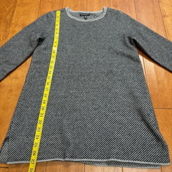Eileen Fisher Cashmere Wool Sweater Stripe Sz PP 2P-4P Quiet Luxury Minimalist - Picture 11 of 14